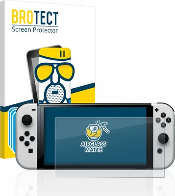 Produktbild von 3x BROTECT Entspiegelungs Schutzglas für Nintendo Switch OLED-Modell Schutzfolie Panzer Folie Glas Display Schutz matt