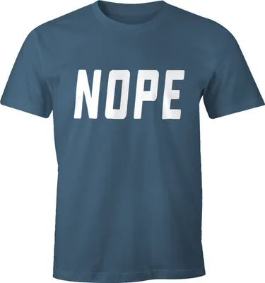 Produktbild von NOPE Herren T-Shirt Spruch-Shirt Moonworks® denim XXL