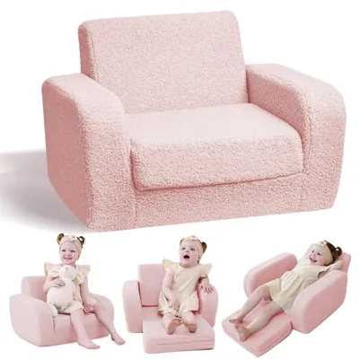 Immagine prodotto di Divano letto Kinder 3-in-1, poltrona pieghevole per bambini piccoli