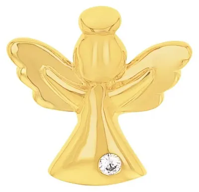 Produktbild von Amor Damen Anhänger Engel-Motiv aus 375/9 Gold mit Zirkonia, glänzend, 12x12 mm