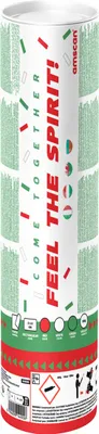 Produktbild von Konfettikanone grün weiß rot -