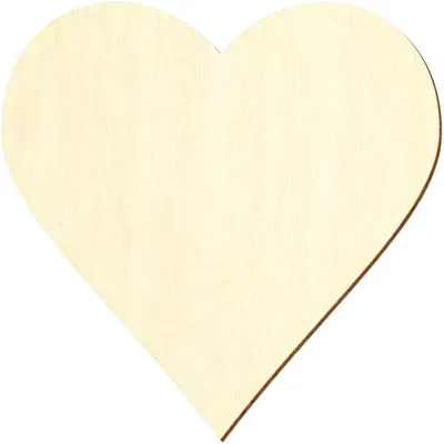 Image de Cœur en bois pour projets de bricolage et décoration