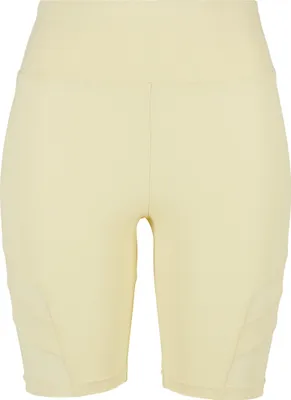 Obrázok produktu pre Urban Classics TB4354 | Dámske cyklistické šortky s vysokým pásom Tech Mesh Radlerhose - Farbe: softyellow - Größe: M