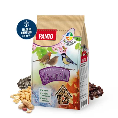 Produktbild von PANTO Wildvogel Power-Mix 5 x 1kg – Wildvogelfutter mit hohem Energiegehalt