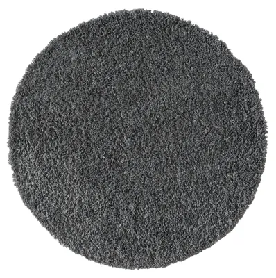 Obrázok produktu pre MY-RUG Koberec s vysokým vlasom Shaggy Star, 120x120, sivý, mierne lesklý, extra nadýchaný, okrúhly