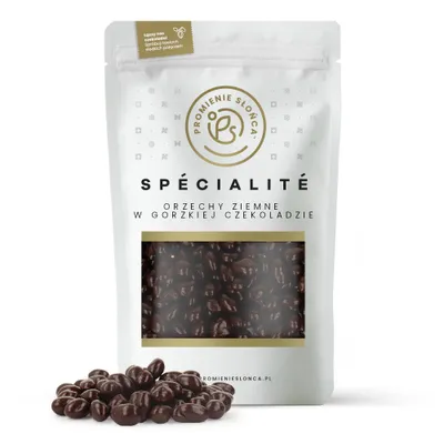 Zdjęcie produktu dla Orzechy Ziemne w Gorzkiej Czekoladzie 500 g