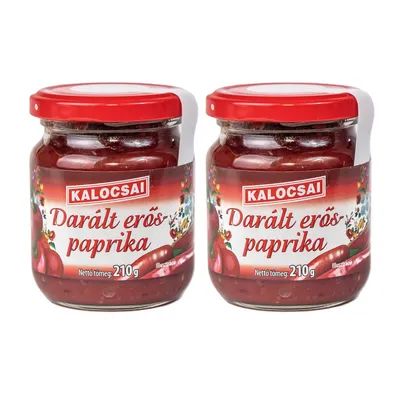 Produktbild von Kalocsai Daralt Erös Paprika 2er Pack (2x210g) – Original Ungarische Scharfe