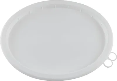 Obrázek produktu pro Víko pro oválný kbelík o objemu 12,5 litru, s poutkem na prsty, pro kbelík na barvu, bílý plast