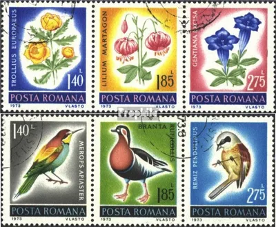 Produktbild von Briefmarken Rumänien 1973 Mi 3103-3108 Dreierstreifen (kompl.Ausg.) postfrisch Naturschutz