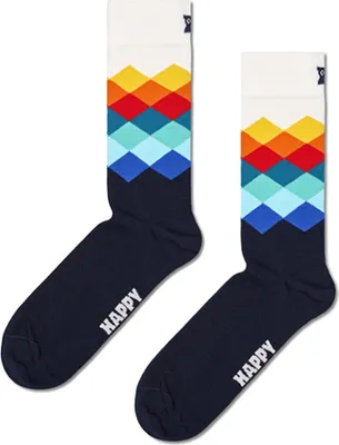 Produktbild von Happy Socks Faded Diamond Half Lange Socken Mehrfarbig EU 41-46 Mann Mehrfarbig EU 41-46
