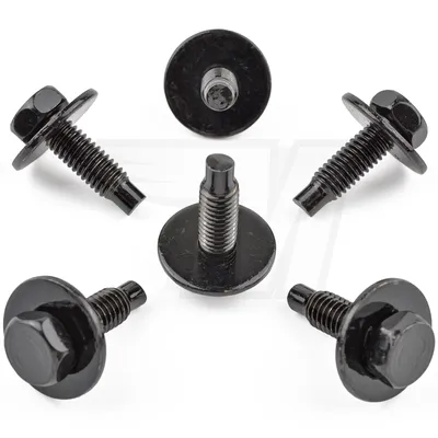 Produktbild von 5x Sechskant M6 Schraube mit Scheibe für Peugeot Nissan Audi VW Seat Skoda BMW Universal | 697404