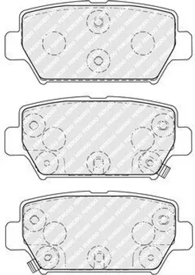 Produktbild von FERODO Bremsbeläge Satz Hinten für MITSUBISHI Eclipse Cross (GK) FDB5406