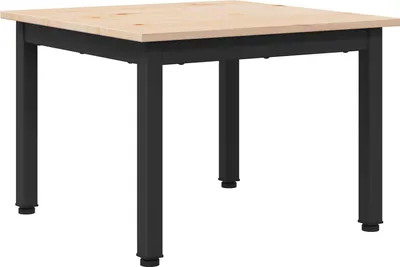 Zdjęcie produktu dla vidaXL Stolik kawowy naturalny 50 x 50 x 36 cm lite drewno sosnowe