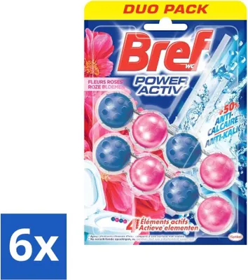 Produktbild von Bref Toiletblok Brilliant Gel Fresh Flowers 2 Stück - Vorteilspack - 6 Stücke