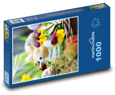 Obrázok produktu pre Puzzle 1000 Jarný Veľkonočný Zajko - martinpuzzle