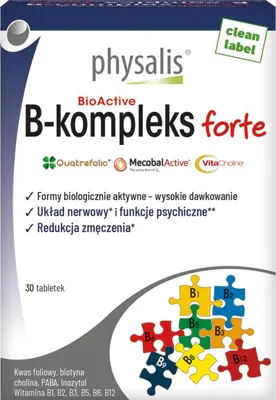 WITAMINA B COMPLEX FORTE 30 TABLETEK - PHYSALIS