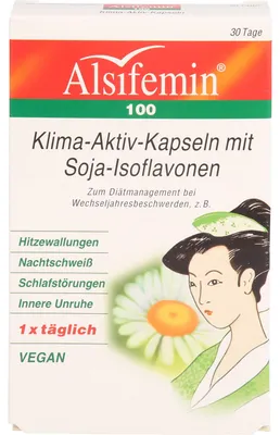 Immagine prodotto di Alsifemin 100 Capsule Attive Climatiche con isoflavoni di soia, 30 capsule