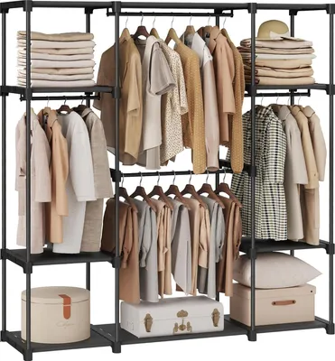 Produktbild von Offener Kleiderschrank – Mit 4 Kleiderfächern