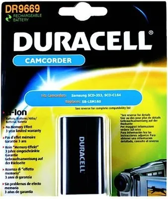 Produktbild von Duracell DR9669, 1500 mAh, 7,4 V, Lithium-Ion (Li-Ion)