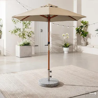 Produktbild von home24 Sonnenschirm - Grau