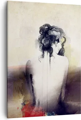 Produktbild von Bild auf Leinwand - Leinwandbild - Einteilig - Frau handeln nackt - 50x70cm - Wand Bild - Wanddeko - Wandbilder - Leinwanddruck - Wanddekoration - Leinwand bilder - Wandbild - PA50x70-3657