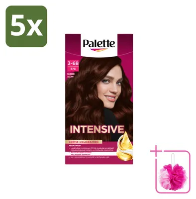 Imagen del producto de 5 tintes para el cabello Poly Palette - Color caoba 878 - 115 ml - Paquete económico - 5 unidades