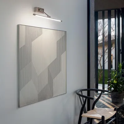 Produktbild von Gealuce GAP460C Wandleuchte in satiniertem Nickel, 12 W LED, 656 lm, 3000 K, indirektes Licht, ideal für die Innenbeleuchtung - Gealuce