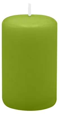 Produktbild von Stumpenkerzen 80 x Ø 50 mm, Limonegrün, 16 Stück