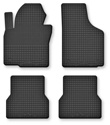 Produktbild von Gummi-Fußmatten für Volkswagen Eos 2005-2015 (Cabrio) – 4-tlg, Schwarz, Semi-Universal, angepasst – Wielganizator Semi-Universal