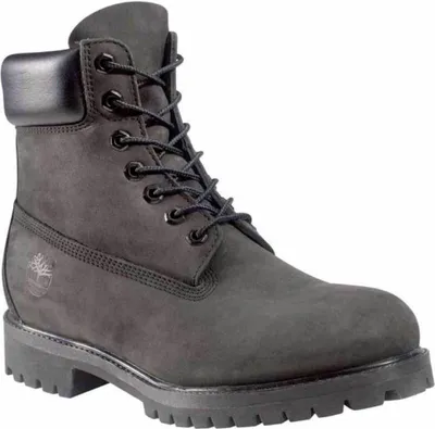 A single gray Timberland boot is shown against a white background.