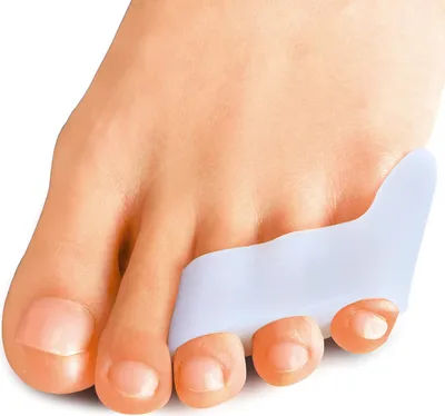Produktbild von 10 x Zehenspreizer aus Silikon, kleiner Zehenspreizer und Schutz für überlappende Zehen, Linderung von Druck und Schmerzen an kleinen Zehen