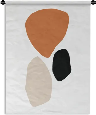Produktbild von MuchoWow® Wandteppich Wandbehang Abstrakt - Minimalismus - Design 120x160 cm Tapisserie Dekoration Wandtuch - Wohnzimmer - Moderne