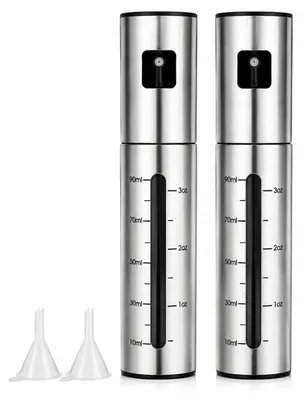 2er-Set Ölsprüher 100 ml mit Skala, nachfüllbar