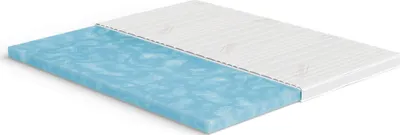 A mattress topper shown at an angle.