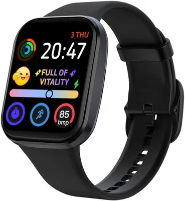 Produktbild von Smart Watch Schrittzähler Uhr Damen Herren 1.83 Zoll Smartwatch Telefonfunktion Schlafmonitor Pulsmesser Musiksteuerung IP68 Wasserdicht 104 Sportmodi Fitness Tracker Sportuhr für iOS Android