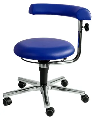 Produktbild von Erzieher/in Stuhl, 41-54 cm, Ø 61 x 54 cm, blau, Kunstleder