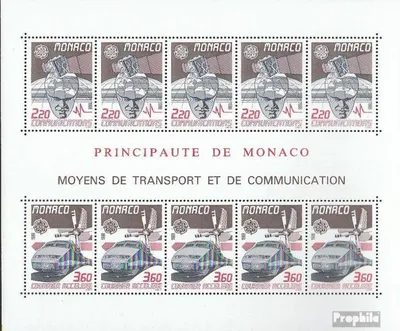 Produktbild von Briefmarken Monaco 1988 Mi Block39 (kompl.Ausg.) postfrisch Europa