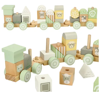 Image de Lulilo Train Train en Bois Pastel