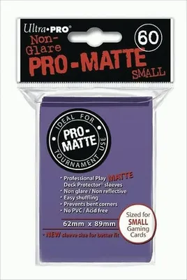 Image de Ultra Pro - Purple Pro-Matte Sleeves small (60)