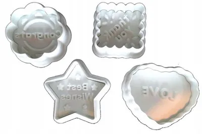 Image de Eurobatt Lot de 4 Emporte-pièces Pâtisserie Décoration Gâteaux