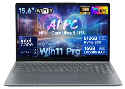 Produktbild von Laptop KI Core Ultra 5 115U 16GB RAM 512GB SSD FHD Display KI-Laptop Intel Core Ultra 5 115U