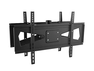 Immagine prodotto di supporto doppio a 2 pieghe per TV a soffitto da 23-75 pollici Supporto per TV a 360° Supporto per TV a soffitto