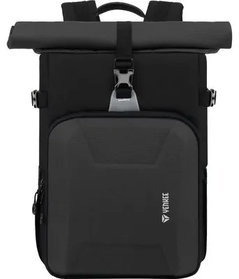 Produktbild von Rucksack für Fotoausrüstung Zoomer YENKEE YBB 1505, geeignet für Laptops bis 15,6 Zoll, 25 Liter (36 Liter Fassungsvermögen), Schwarz/Grau, aus EVA-Material, Polyester