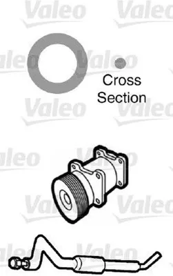 Produktbild von 20x VALEO Dichtung Kühlmittelrohrleitung 509749 0,006kg