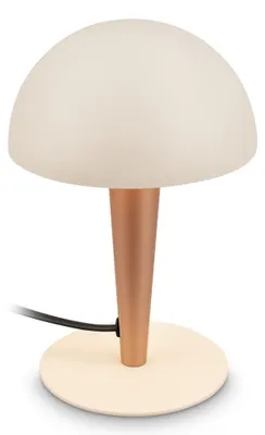 Produktbild von Briloner Tischlampe Metall Ø15x22,5 cm E14 Fassung max. 10W Kabelschalter Warm Grey-Coffee - Nachttischlampe Leselampe Wohnzimmer Schlafzimmer Büro