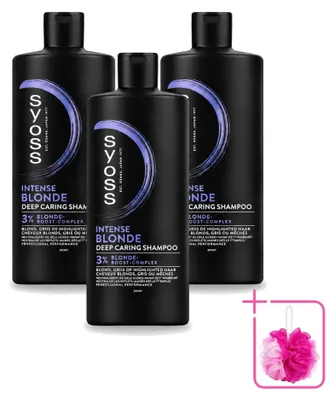 Produktbild von 3 x Syoss Intense Blonde Shampoo - 440 ml - Sparpackung - 3 Stücke