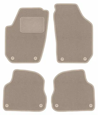 Immagine prodotto di Tappetini in moquette per Skoda Fabia II 2007-2014 (hatchback/station wagon) – set 4 pezzi, beige, su misura – Wielganizator LUX – versione W0830