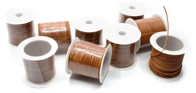 Produktbild von 9x 10m Lederband Band Kordel DIY Basteln Miniblings Kette Leder 1mm hellbraun