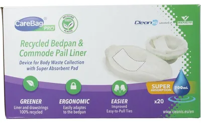 Productafbeelding van Carebag Carebag Pro Bedpanliner&Commo (20 stuks)