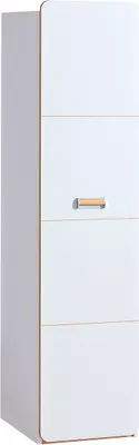 Produktbild von Minio, Kleiderschrank "LORETO 2", Schrank, Weiße / Nash Eiche Farbe